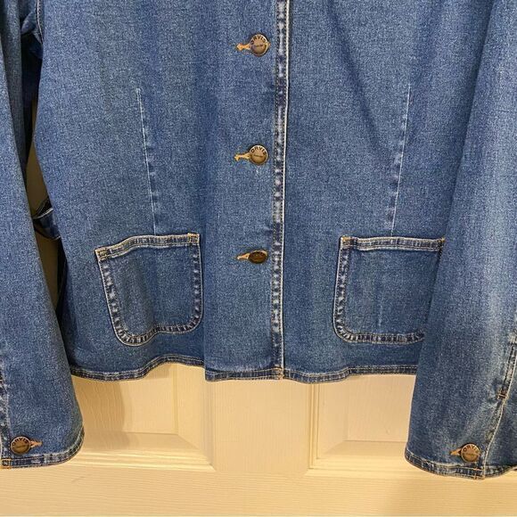 VINTAGE ORVIS DENIM JACKET  - Picture 4 of 8